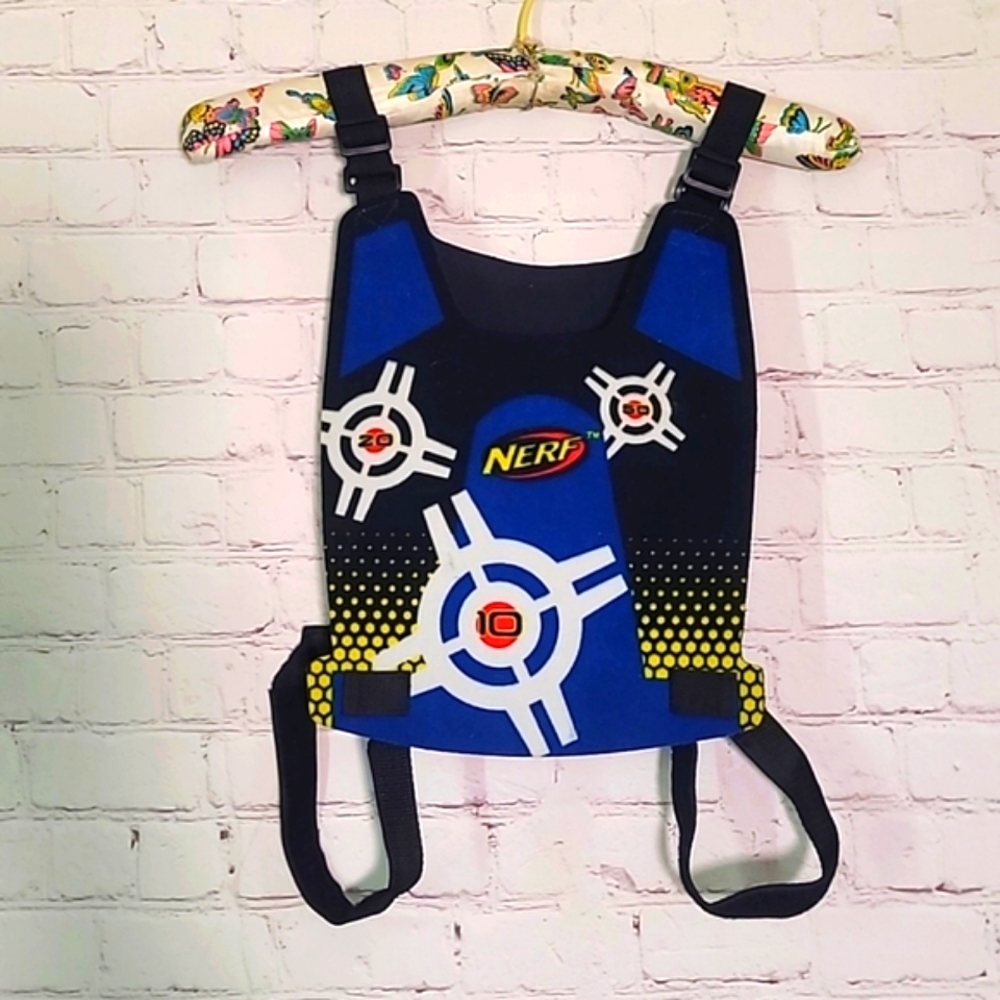 Nerf Brand Youth Dart Tag Target Vest Chest Shield Adjustable Straps OS